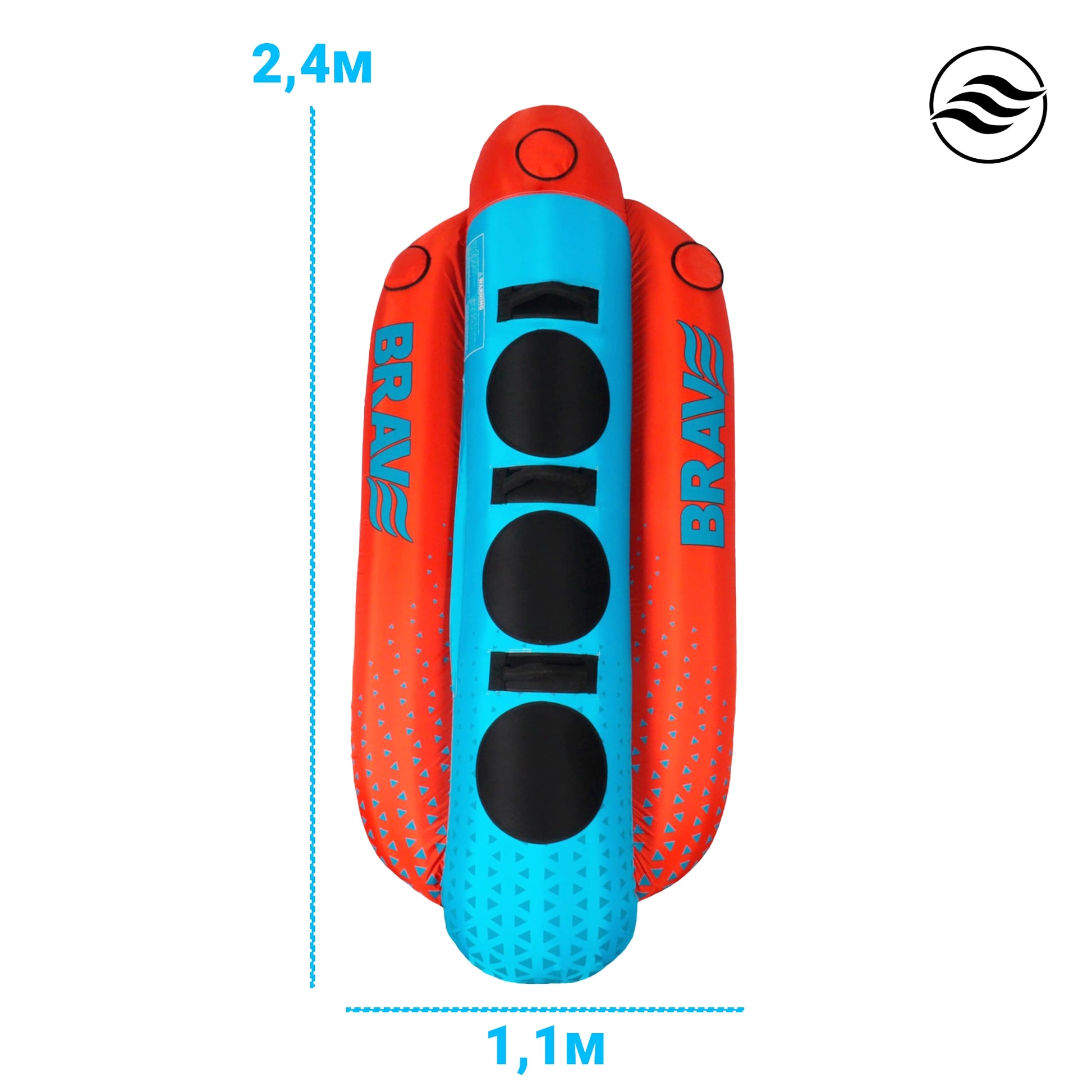 flotador banana para barco deslizándose