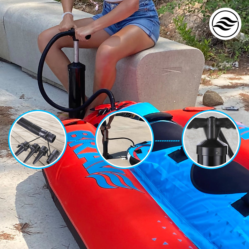 PACK: BRAVE Funtube Triangular + Cuerda + Bomba de aire