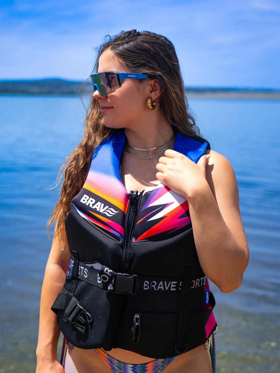 BRAVE Schwimmweste Neon Thunder