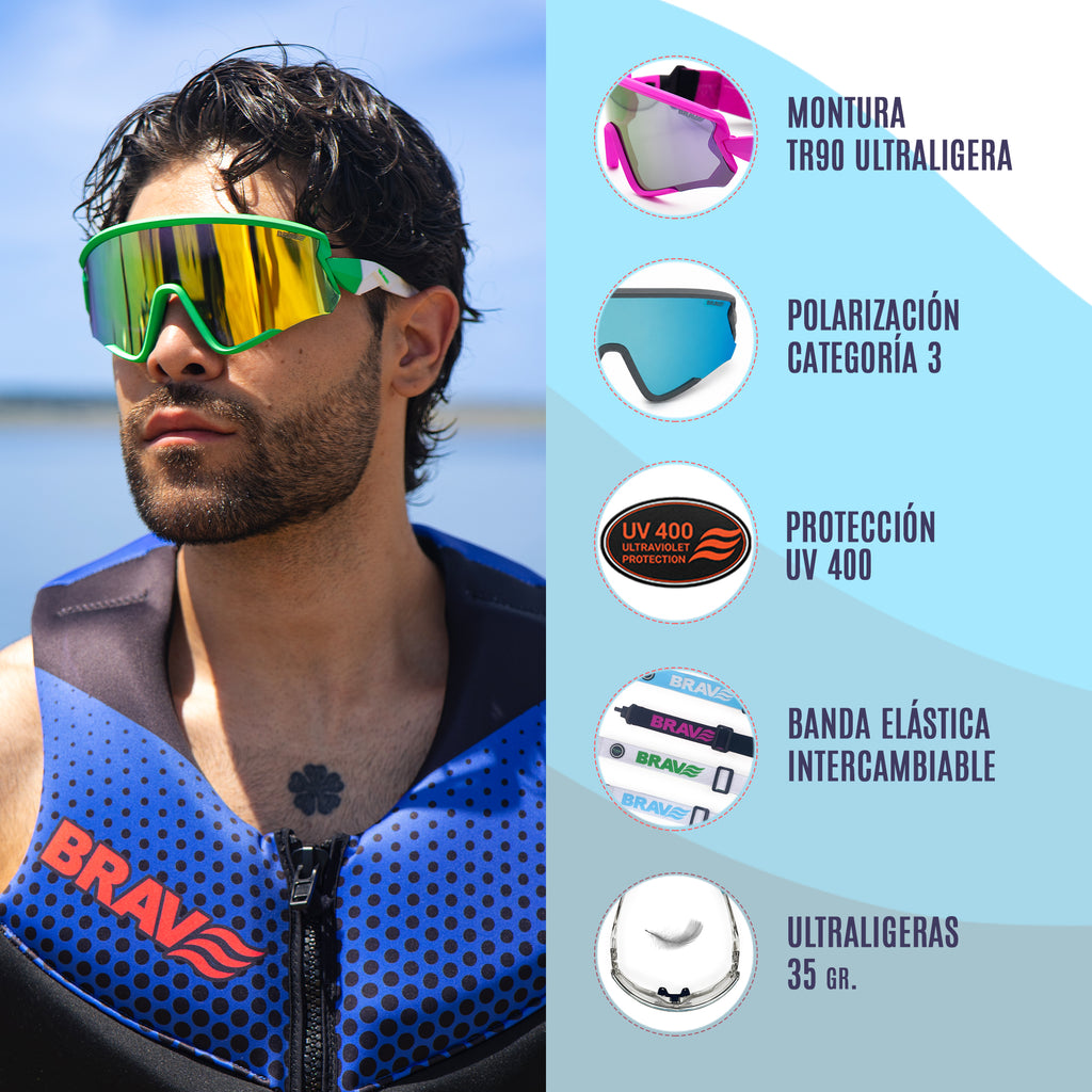 Características de nuestras gafas deportivas LIME BAY