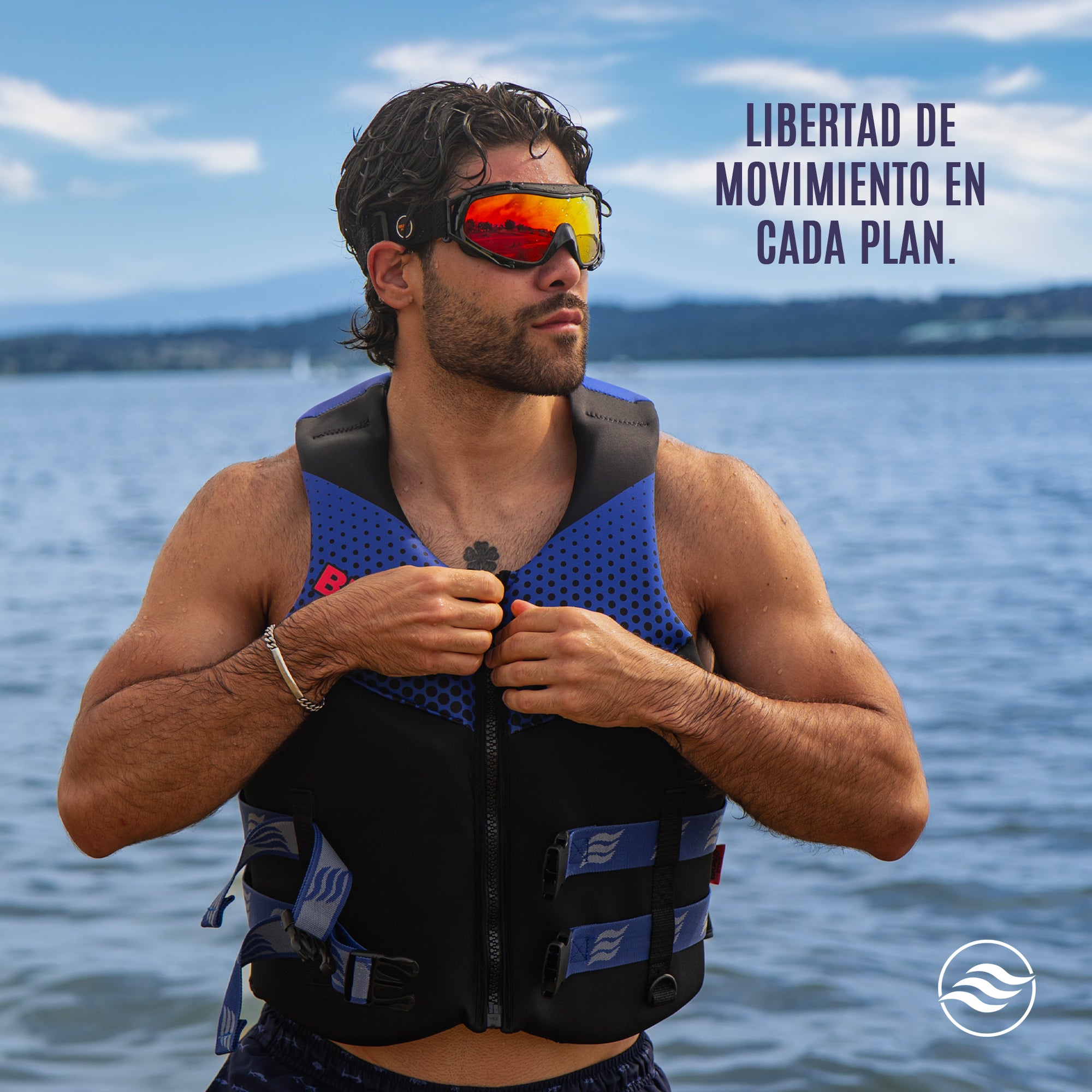 Comprar Chaleco salvavidas para moto de agua Brave Sports Navy Homologado 50N