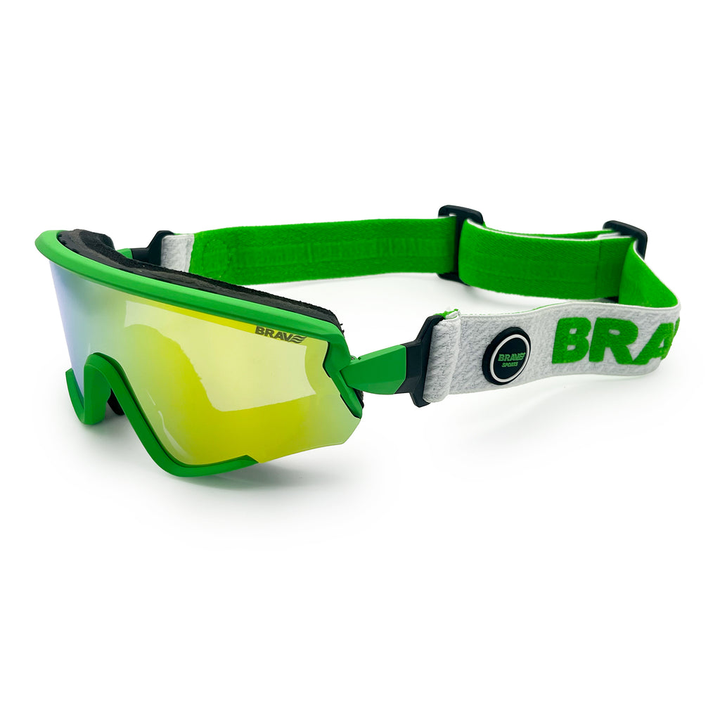 GAFAS POLARIZADAS PARA MOTO DE AGUA CON CINTA AJUSTABLE BRAVE RIFT LIME BAY