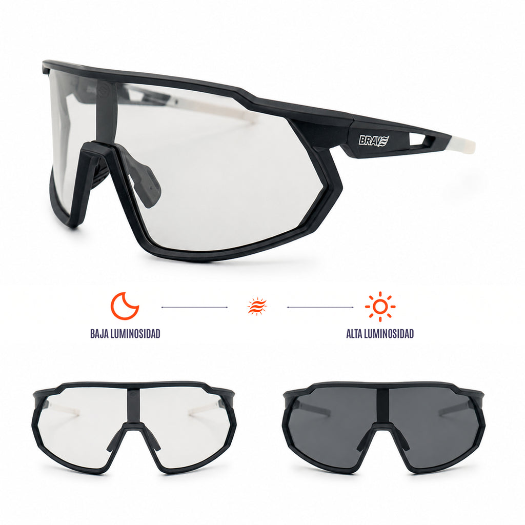 Gafas deportivas fotocromáticas negras night coast
