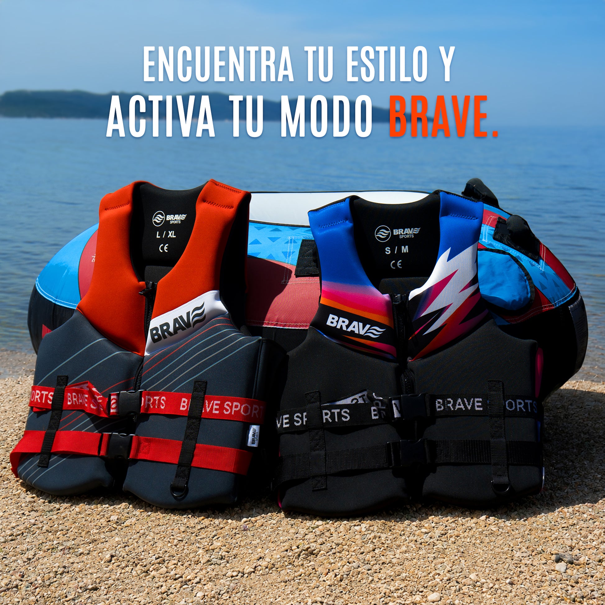 Mejor Chaleco salvavidas para moto de agua Homologado 50N - Brave Sports