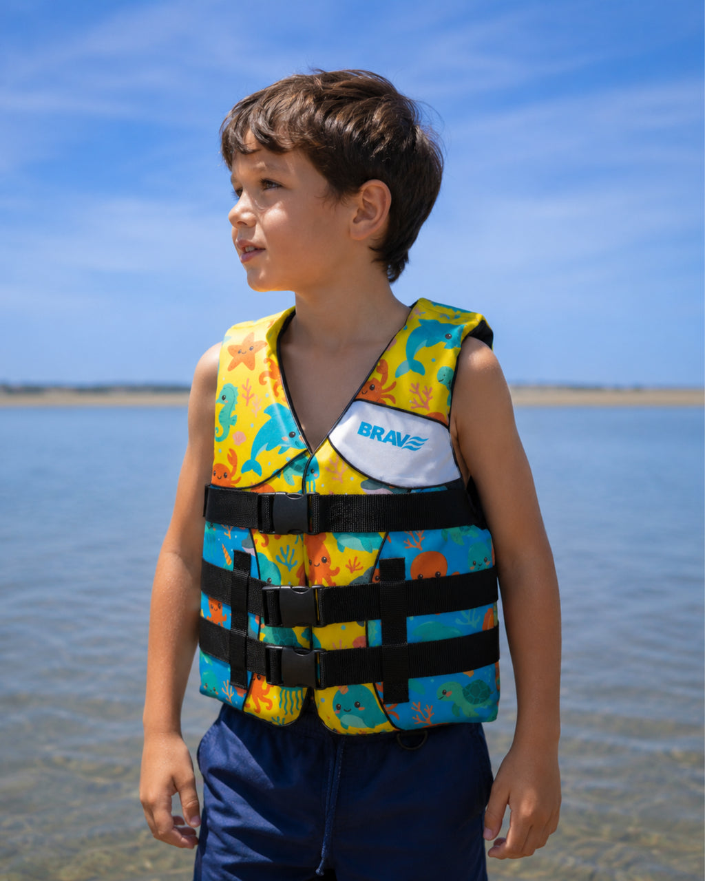 BRAVE Schwimmweste Yellow Riff