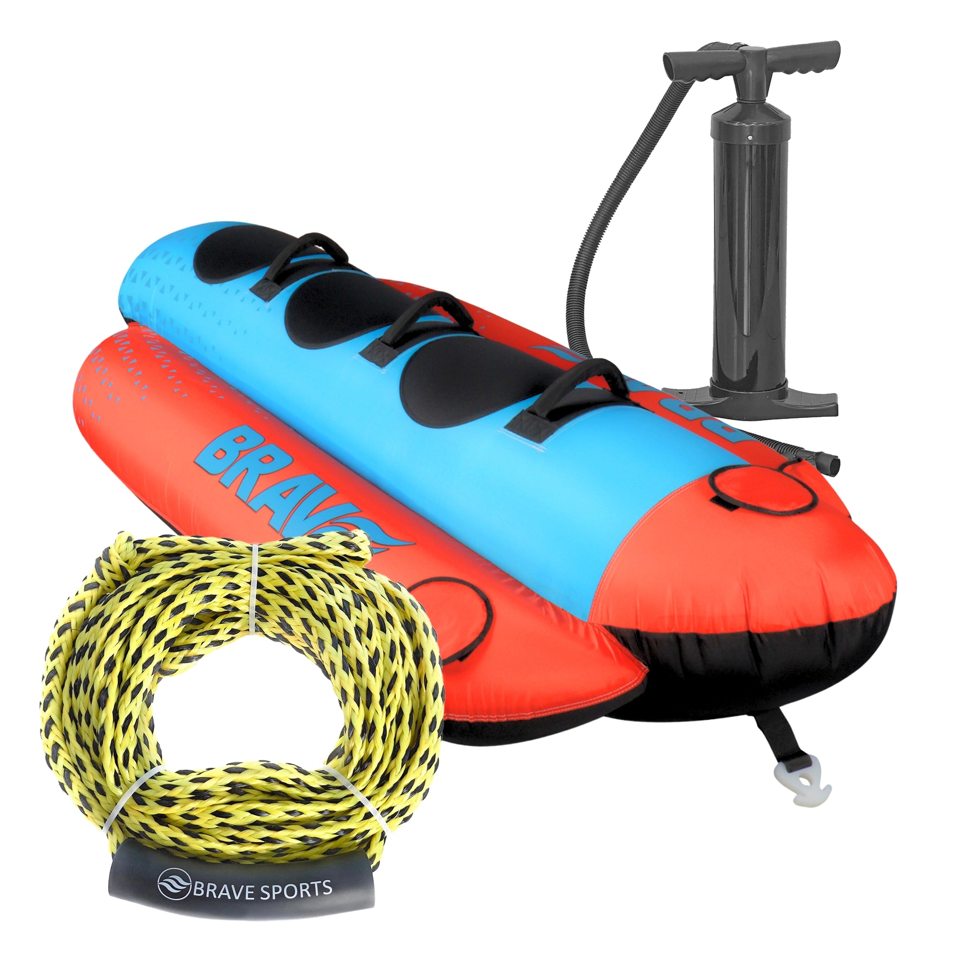 PACK: BRAVE Funtube Banana + Cuerda + Bomba de aire