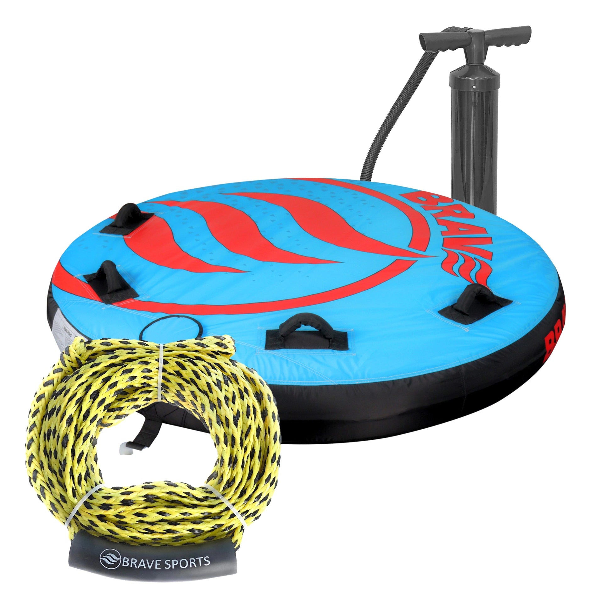 PACK: BRAVE Funtube Disco + Cuerda + Bomba de aire